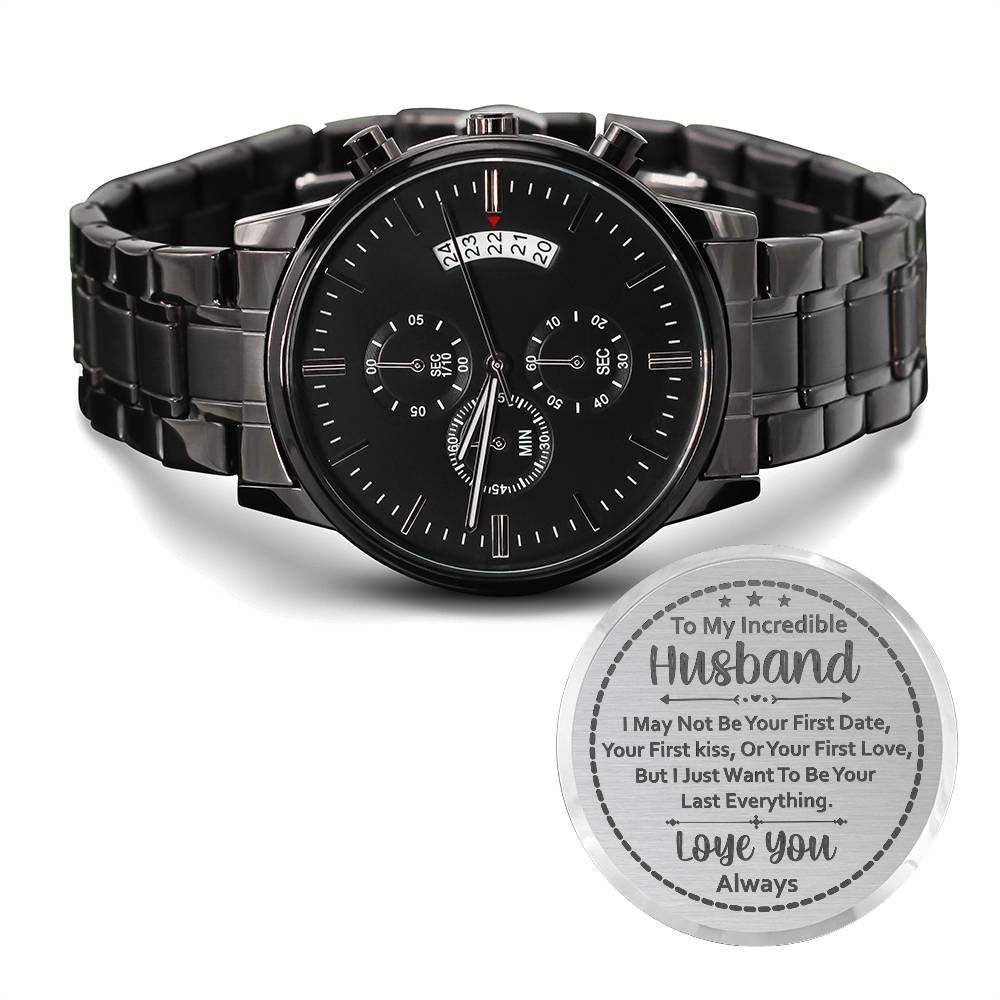 To My Husband Your Last Everything (Charcoal Black) – Men&