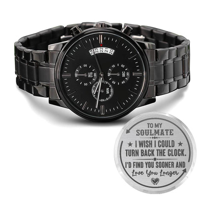 To My Soulmate Turn Back the Clock (Charcoal Black) – Men&