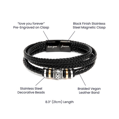 Pages of My Life Love You Forever (To My Grandson) – Bracelet