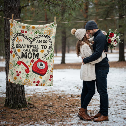 I Am So Grateful – Coral Fleece Blanket